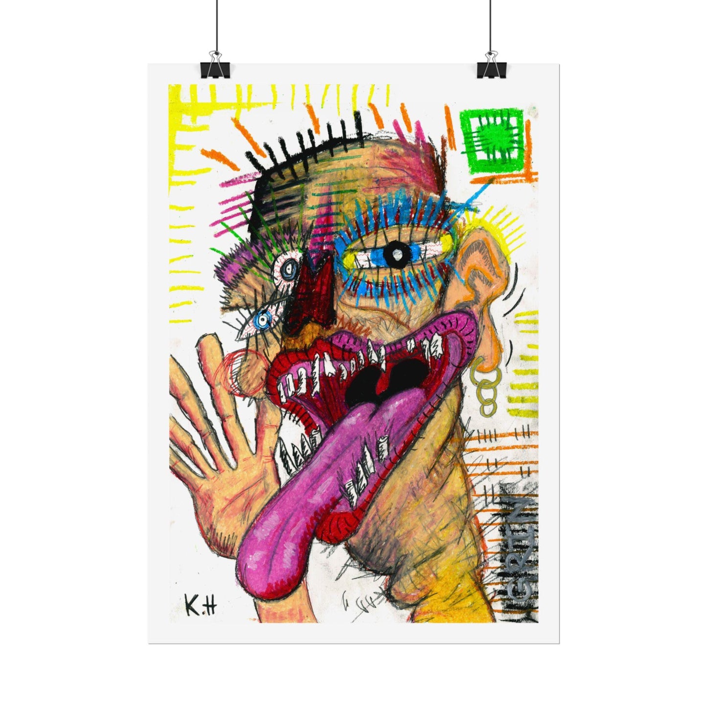 'Lick Me and Grin' | Original Giclée Print on Paper